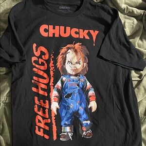 Chucky Graphic T-Shirt in Black and Red